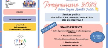 Salon de l’Emploi des Services Publics de l’Aveyron.