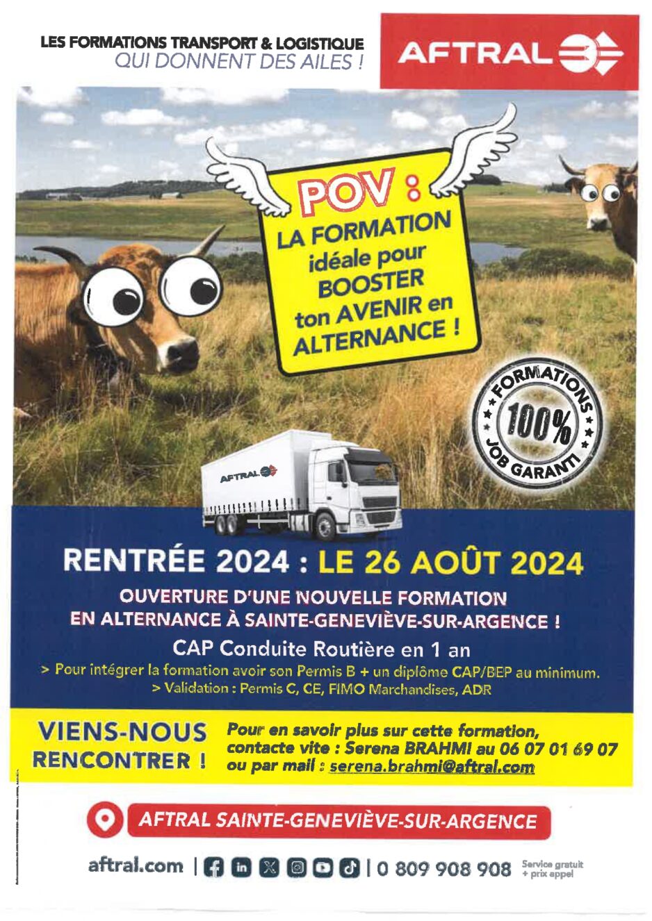 CAP conduite routière sur le Nord Aveyron